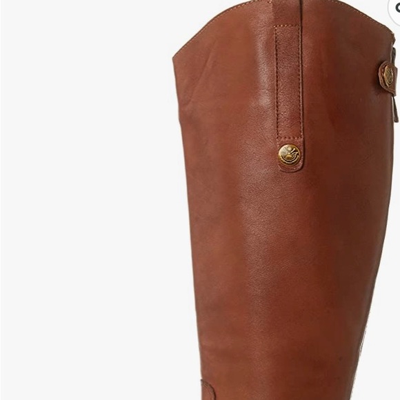 SOLD! Sam Edelman Women's Penny Classic Equestrian Brown Leather Knee High Boots - Picture 7 of 16